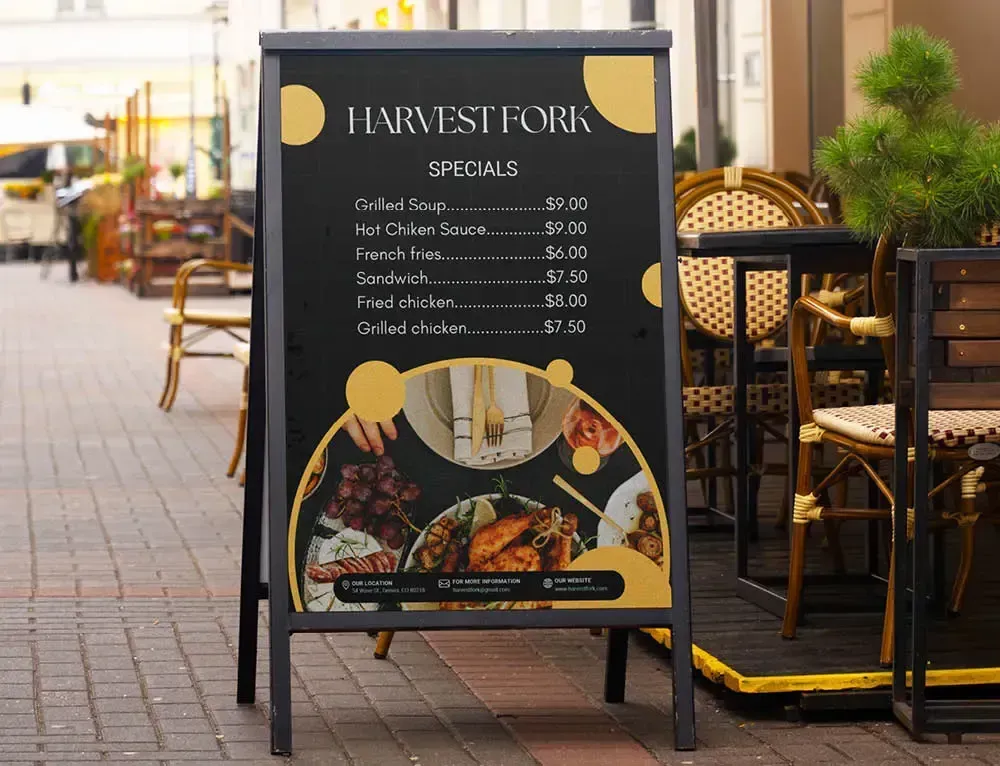 Reach Your Restaurant’s Full Branding Potential with Wide-Format Printing
