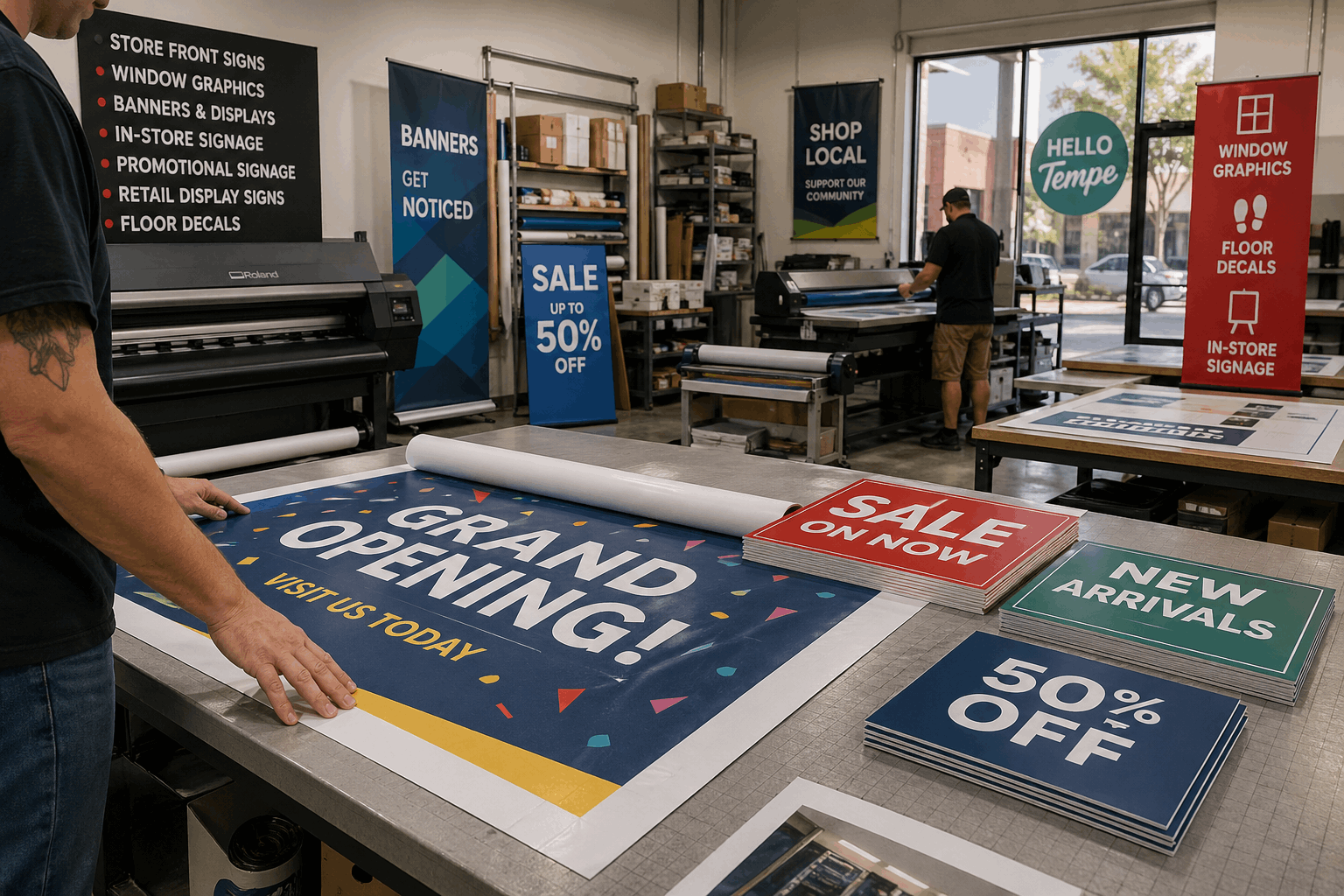 Types of Retail Signs We Offer