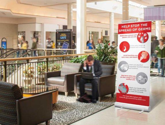 Stop The Spread of Germs Signage