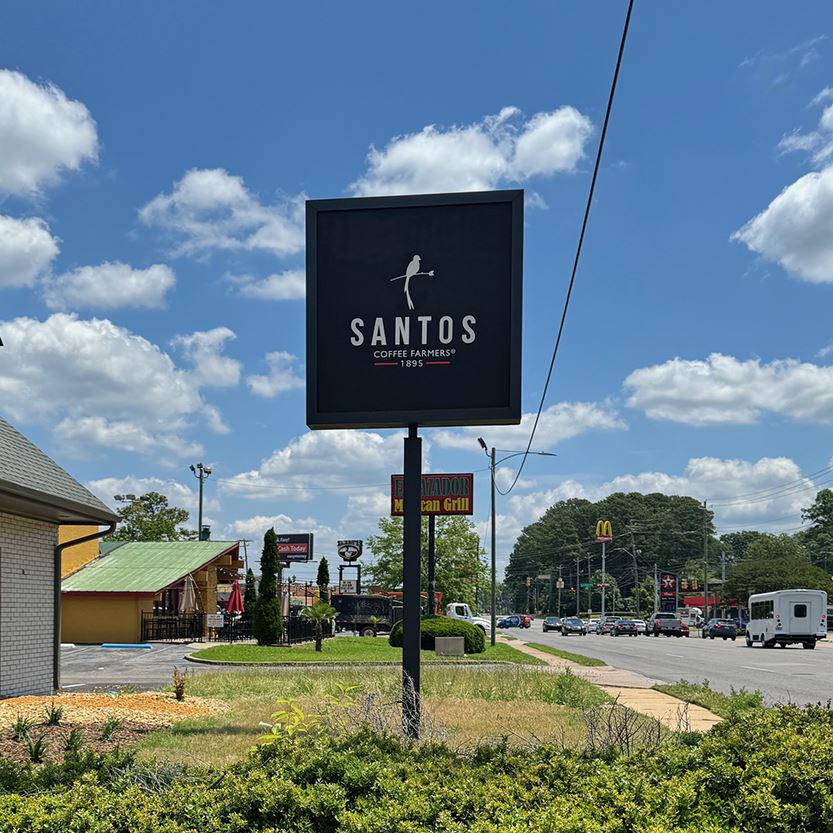 Free Standing Pole Mounted Sign