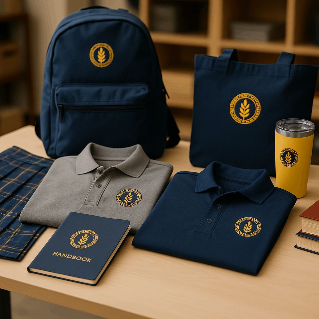 School uniform embroidery