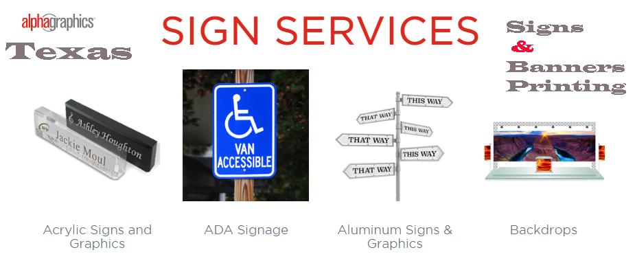 Signs and Banners Printing in Texas