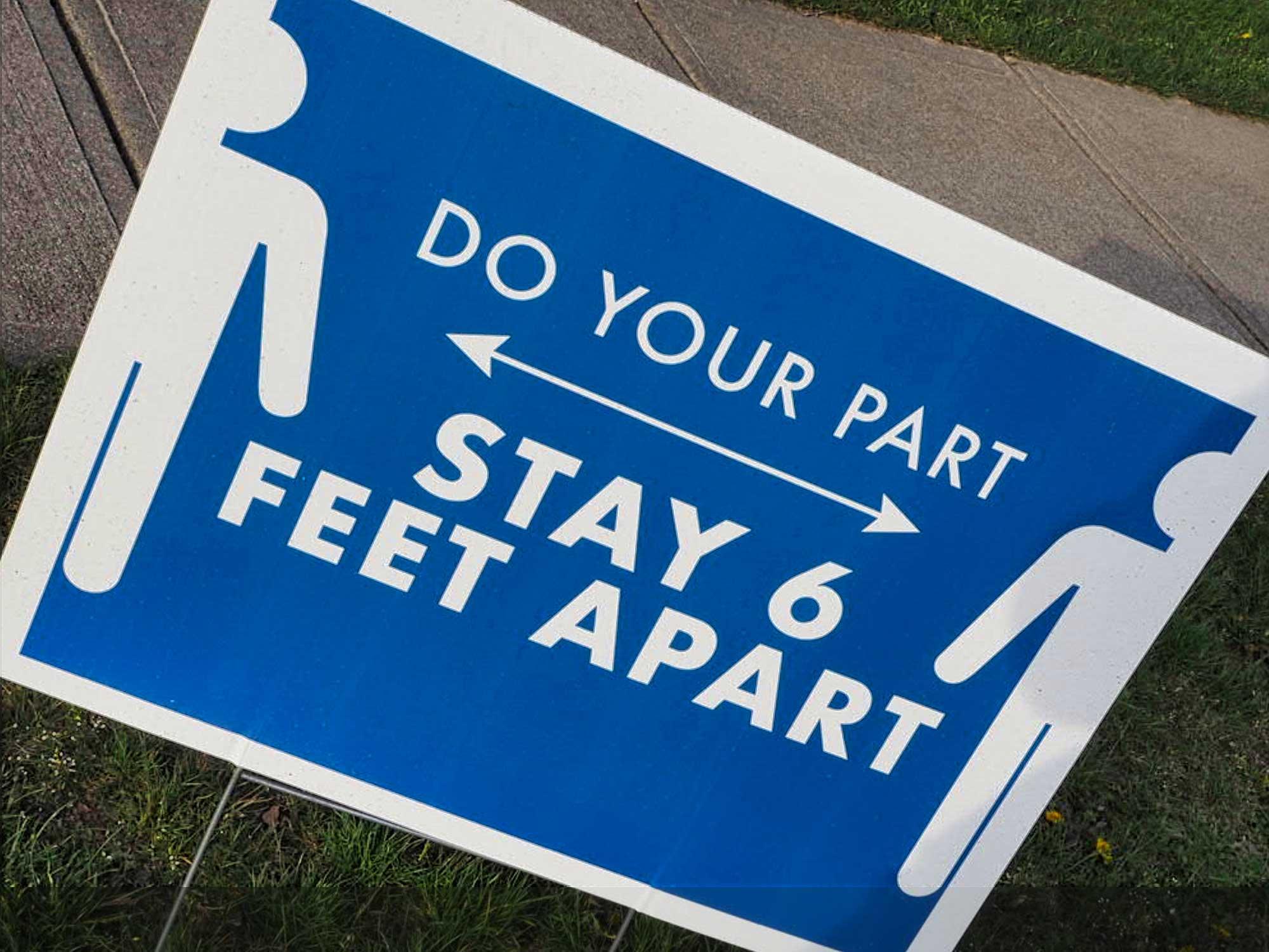 Getting Back to Business: How to Use Signage to Encourage Social Distancing