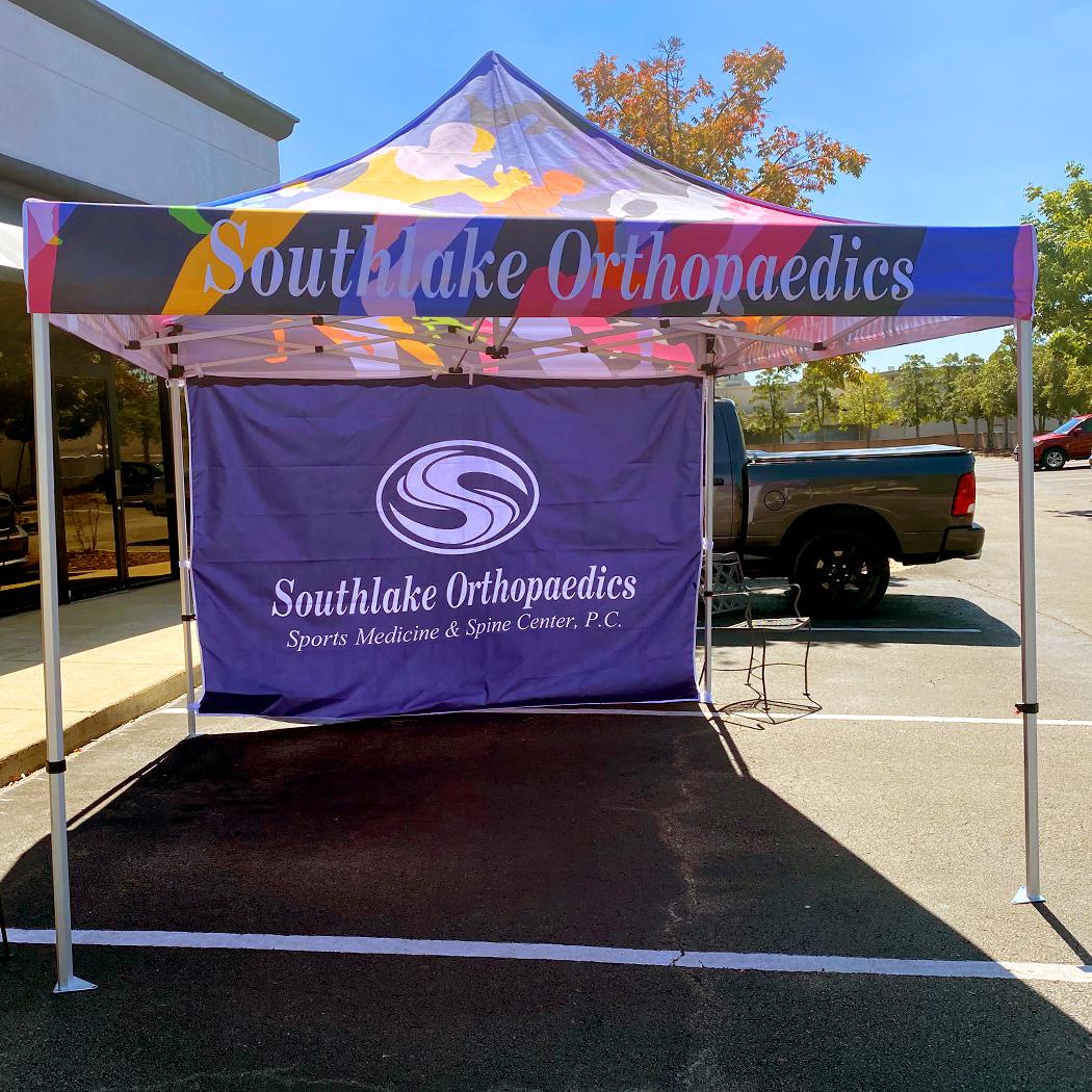 Canopy Tent and Banner