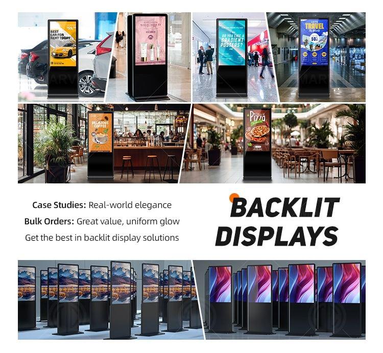 Stand alone LCD digital touch screen signage display 1