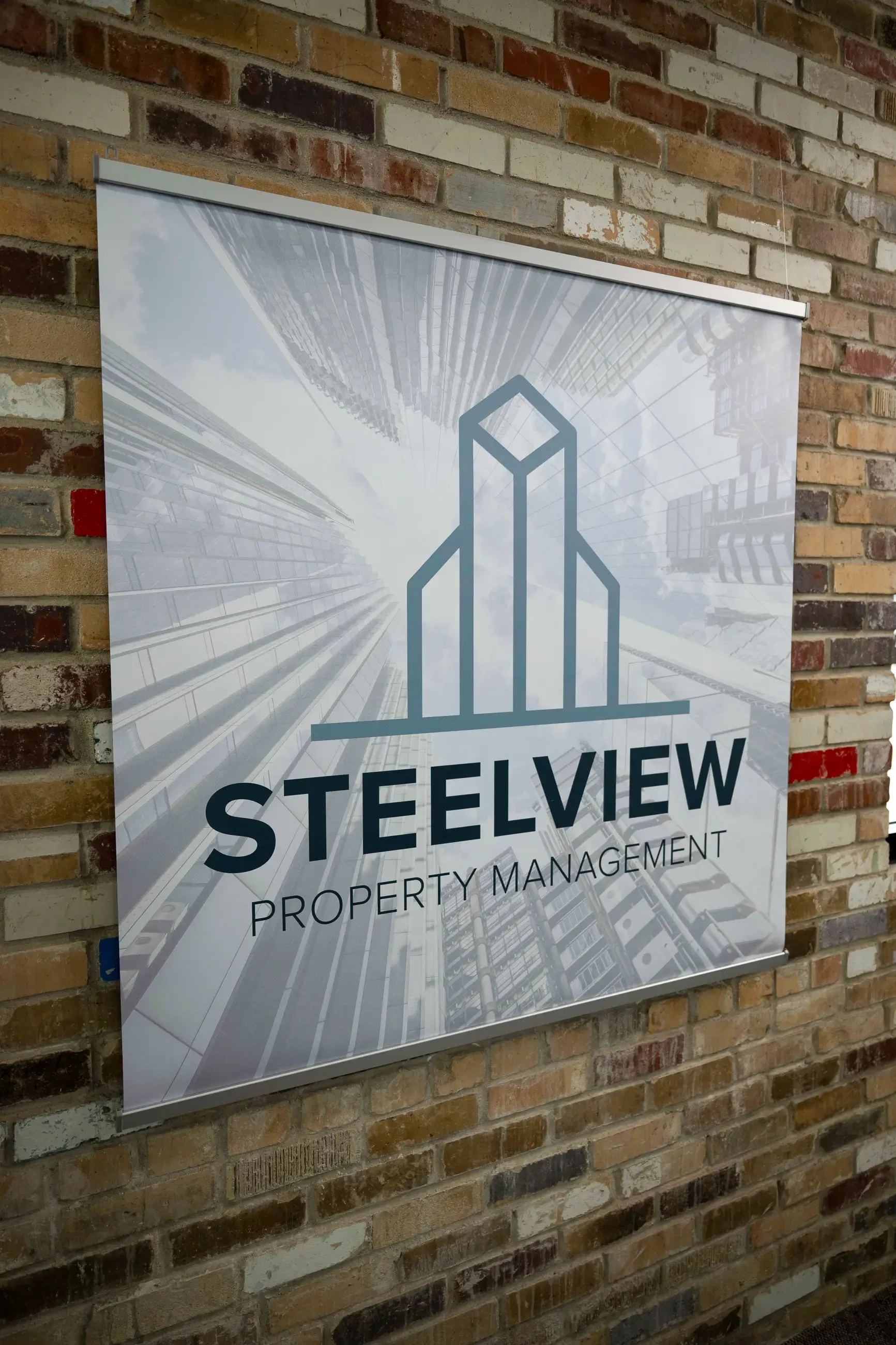 Banner for a company logo