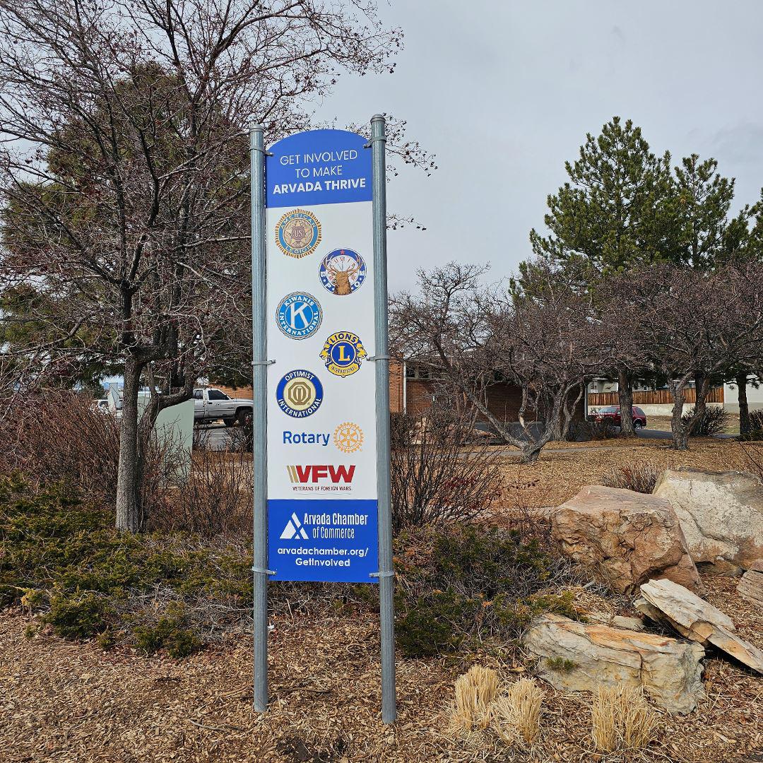 Directional street signage for event venue