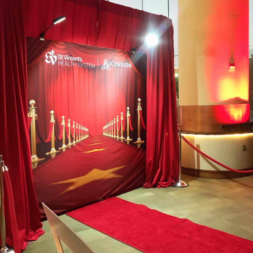 Backdrop for Hospital Event