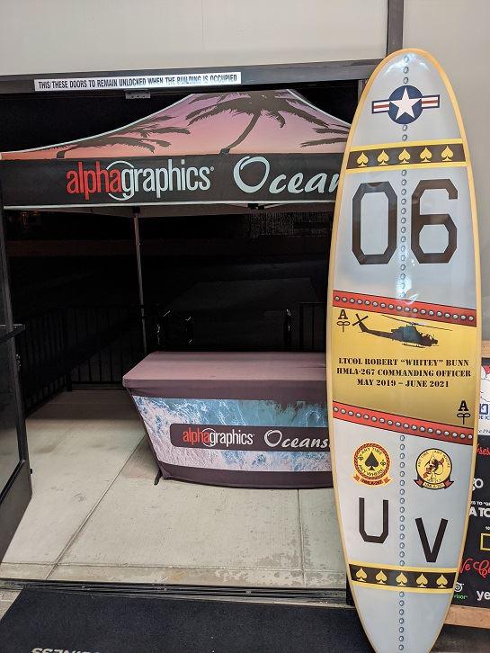 Surfboard Graphics - Military Memorial