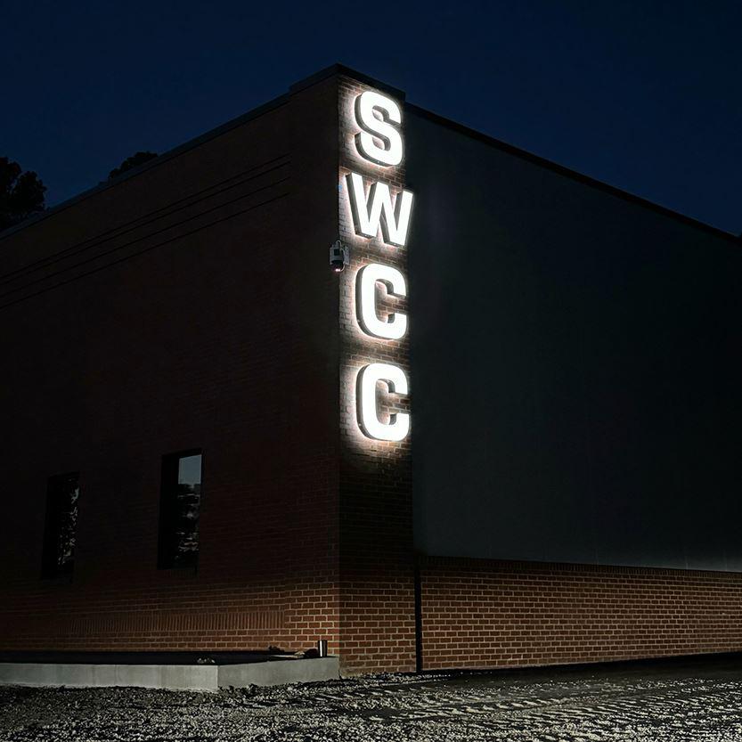 Double Lit Halo Letters Exterior Sign