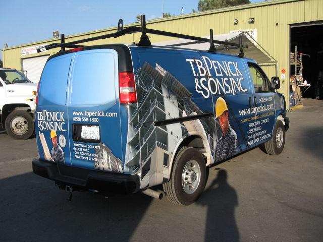 Full wrap on Chevy van