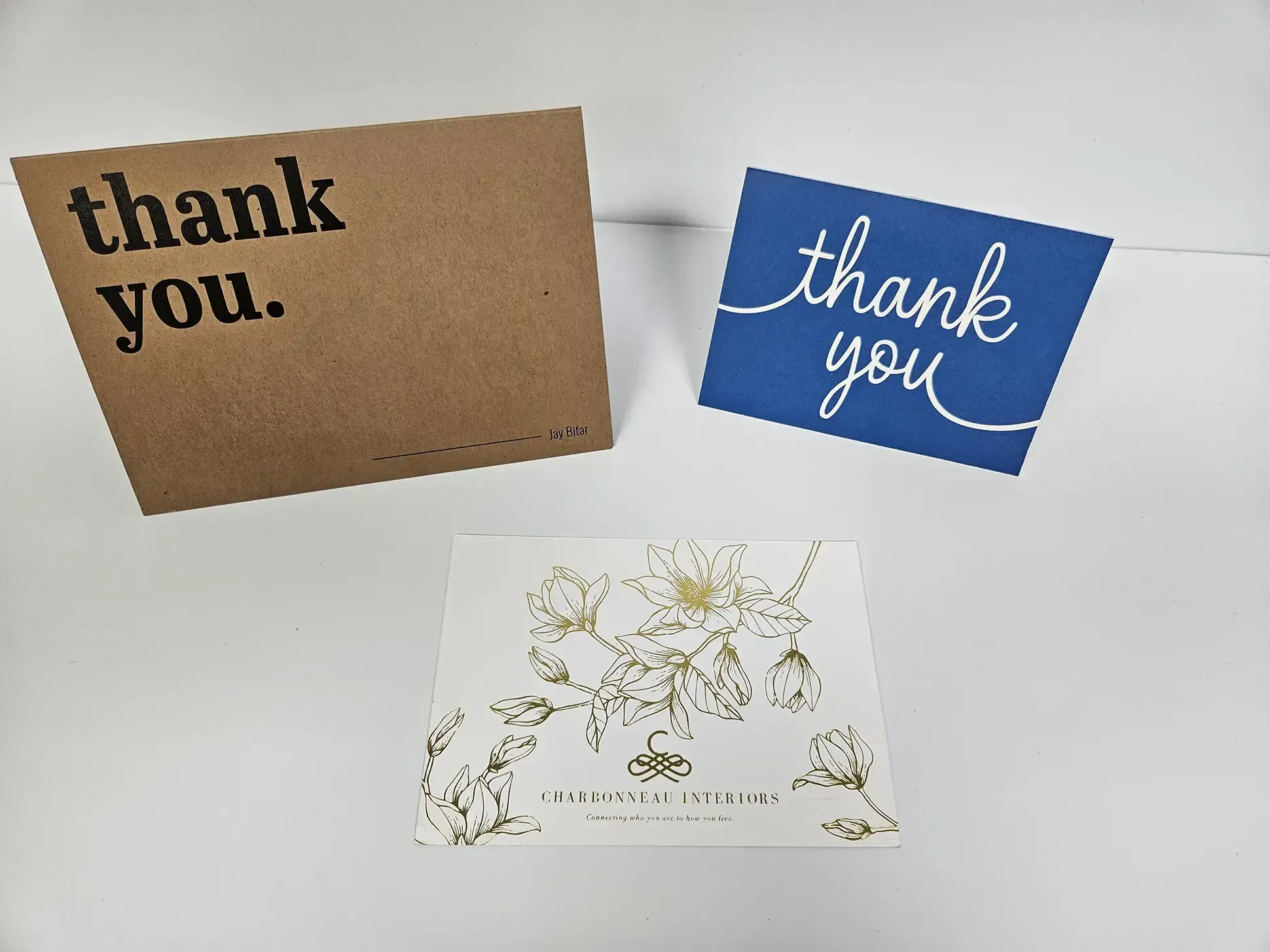 Thank you and note cards at AlphaGraphics The Woodlands