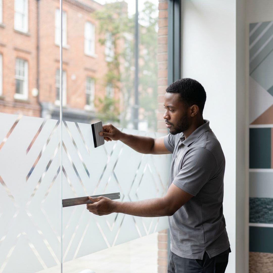 photo of window graphics