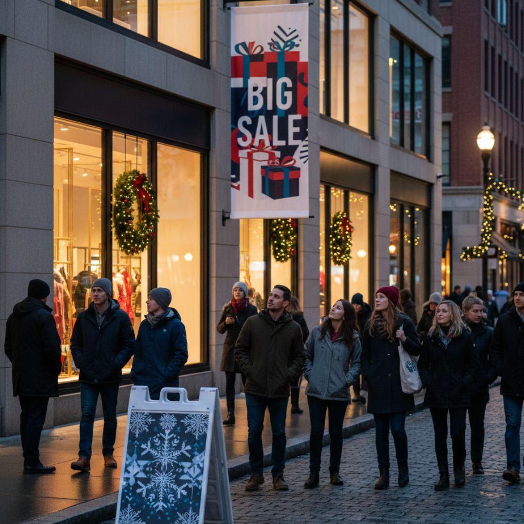Tips to Maximize Your Holiday Deals With Seasonal Signage | AlphaGraphics Boston Seaport
