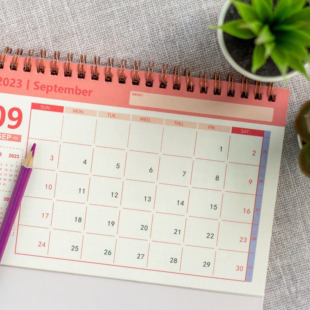 photo of calendar