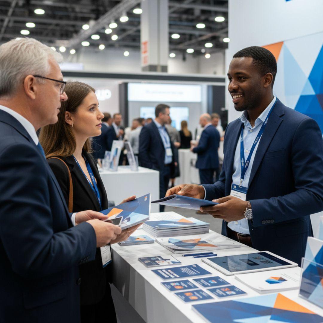 photo of trade show materials