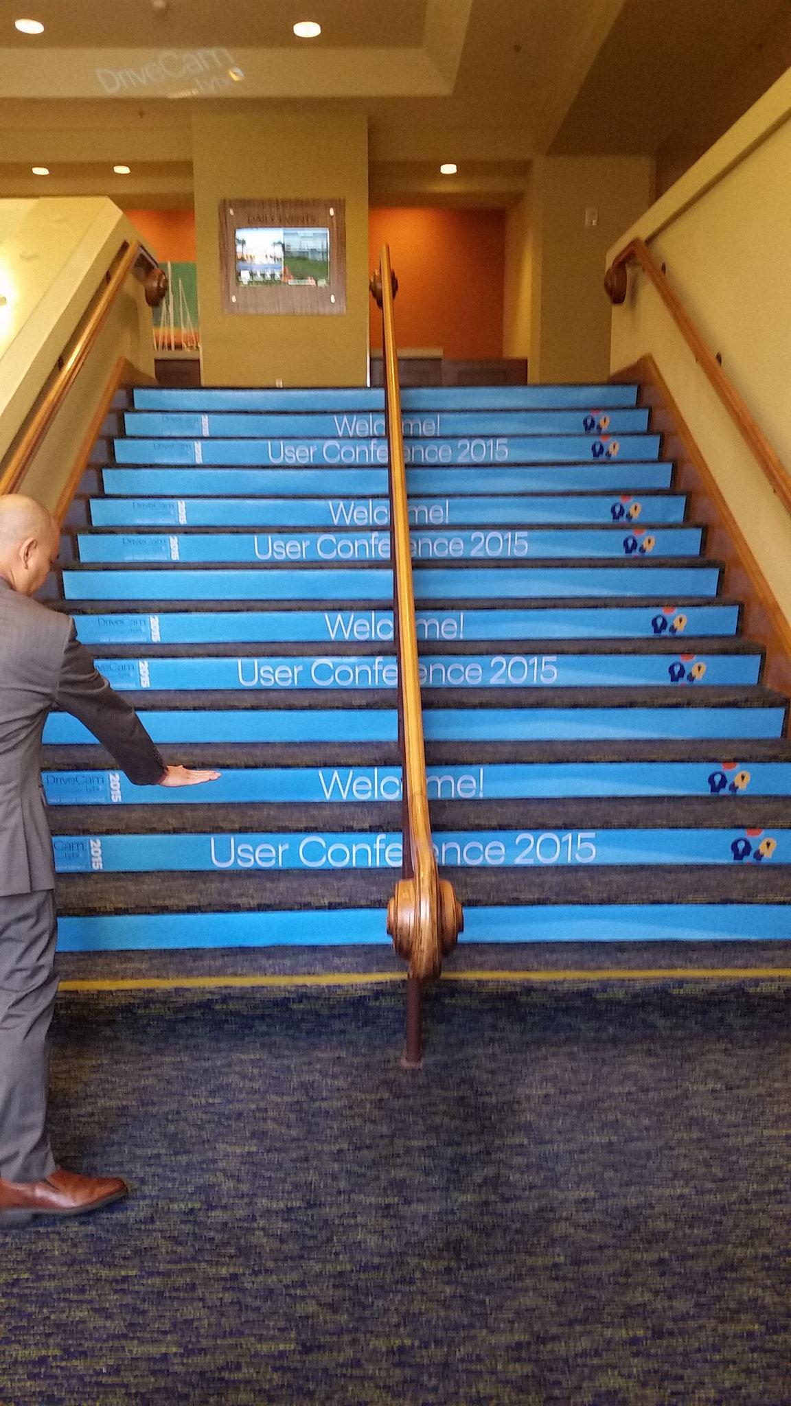 Carpet stair graphics