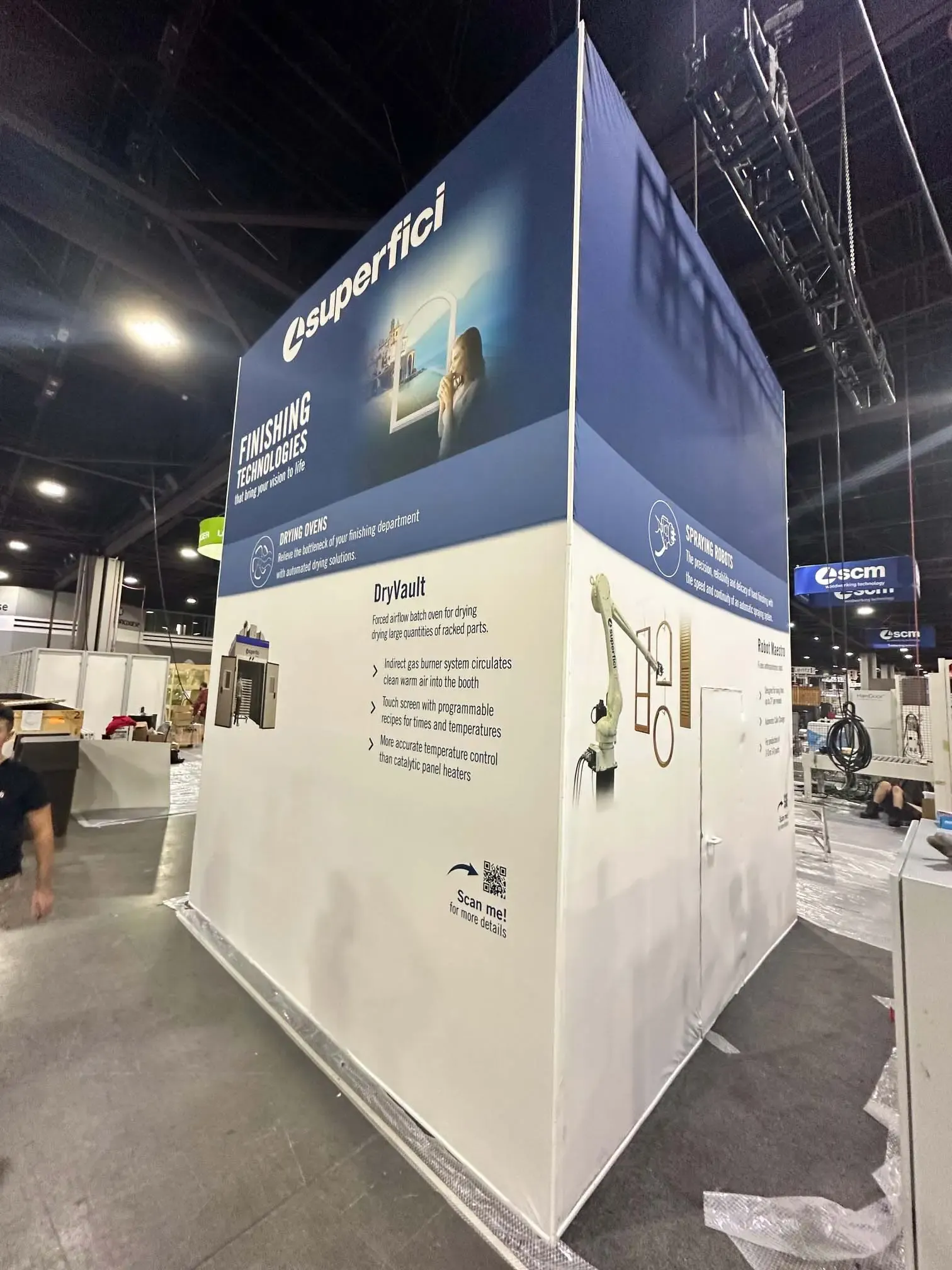 A booth at a trade show