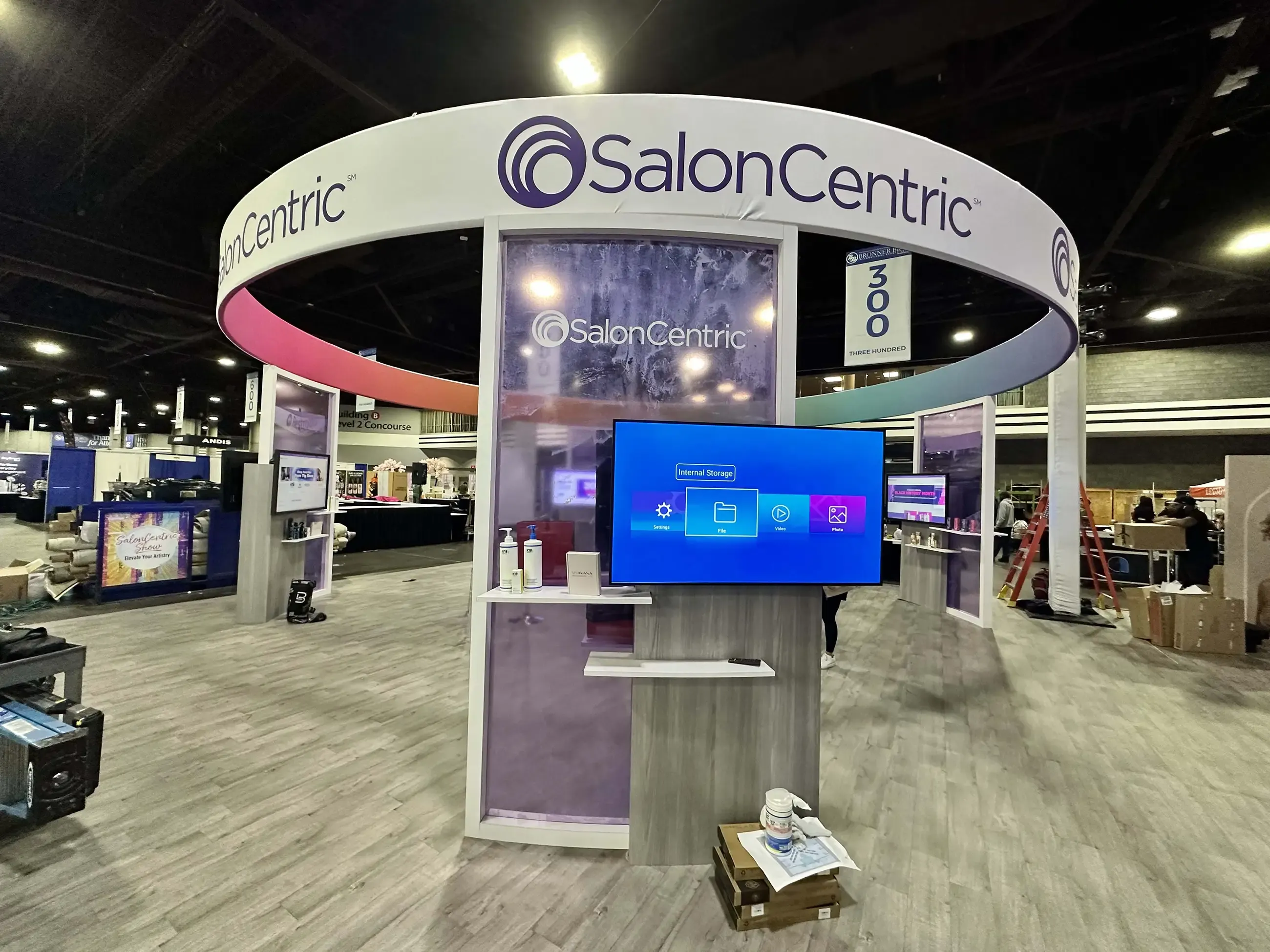 A custom booth