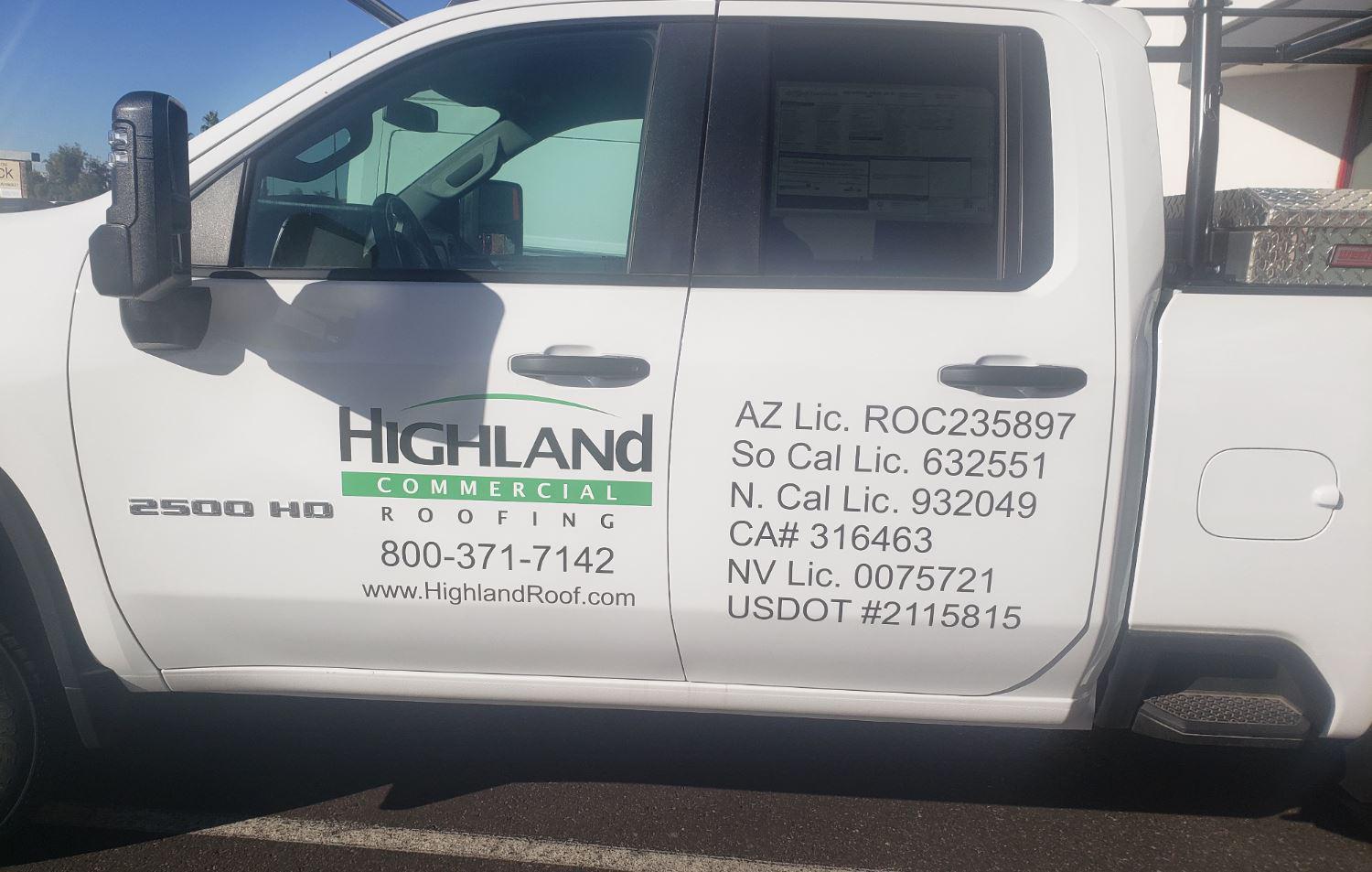 Truck lettering