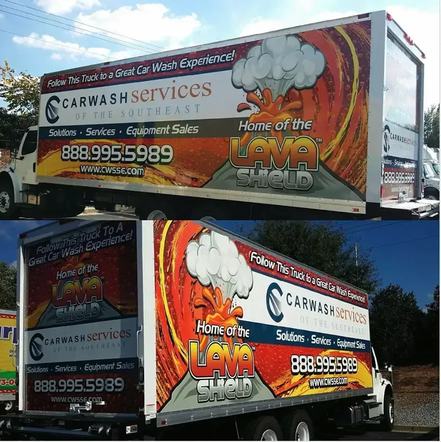 Truck wrap at AlphaGraphics Suwanee