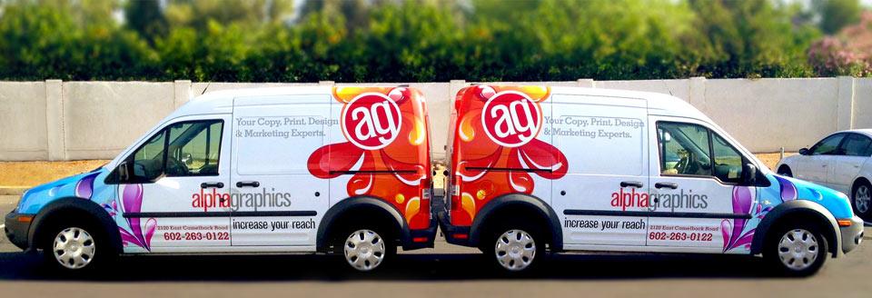 Vehicle wrap Alphagraphic