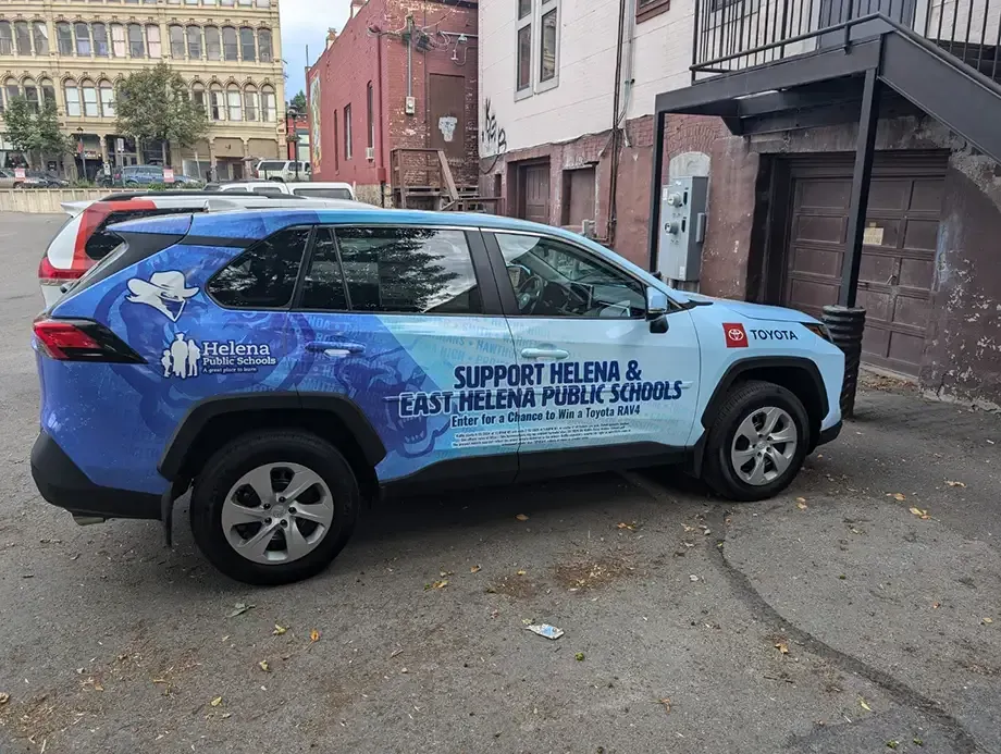 Vehicle wrap at AlphaGraphics Helena