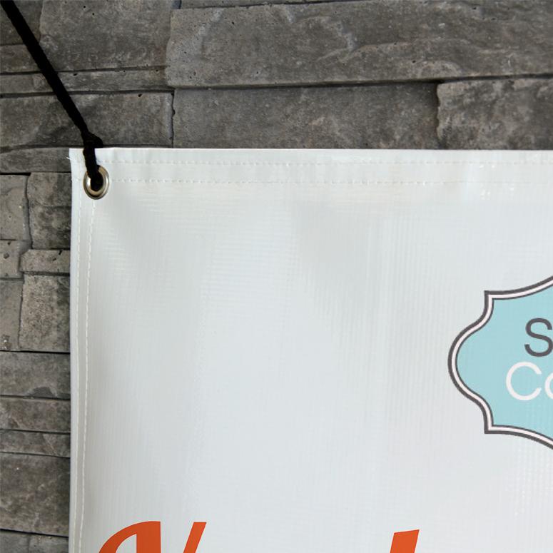 Vinyl banner display options