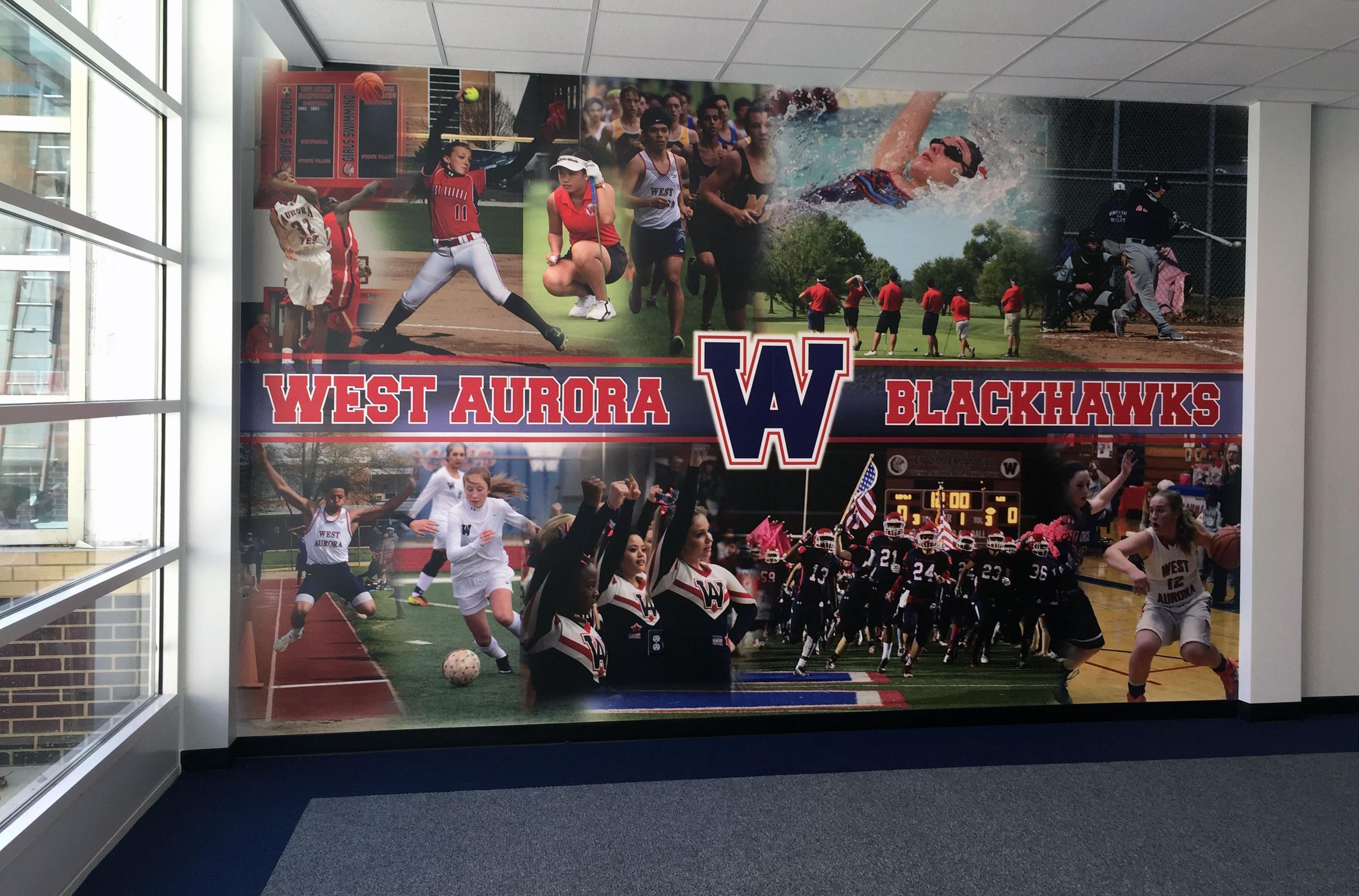 Wall graphic West Aurora