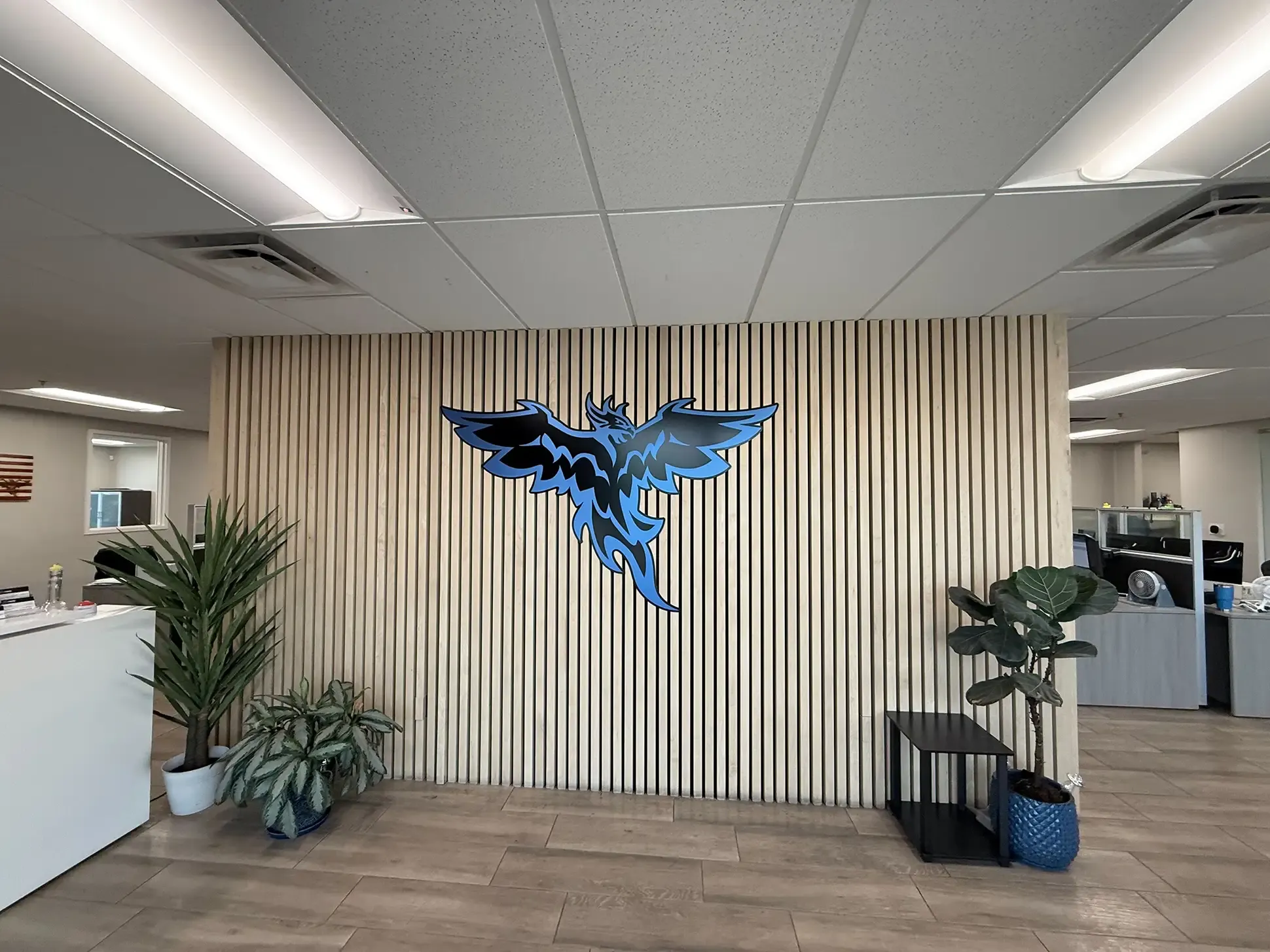 Wall graphics at AlphaGraphics University Drive