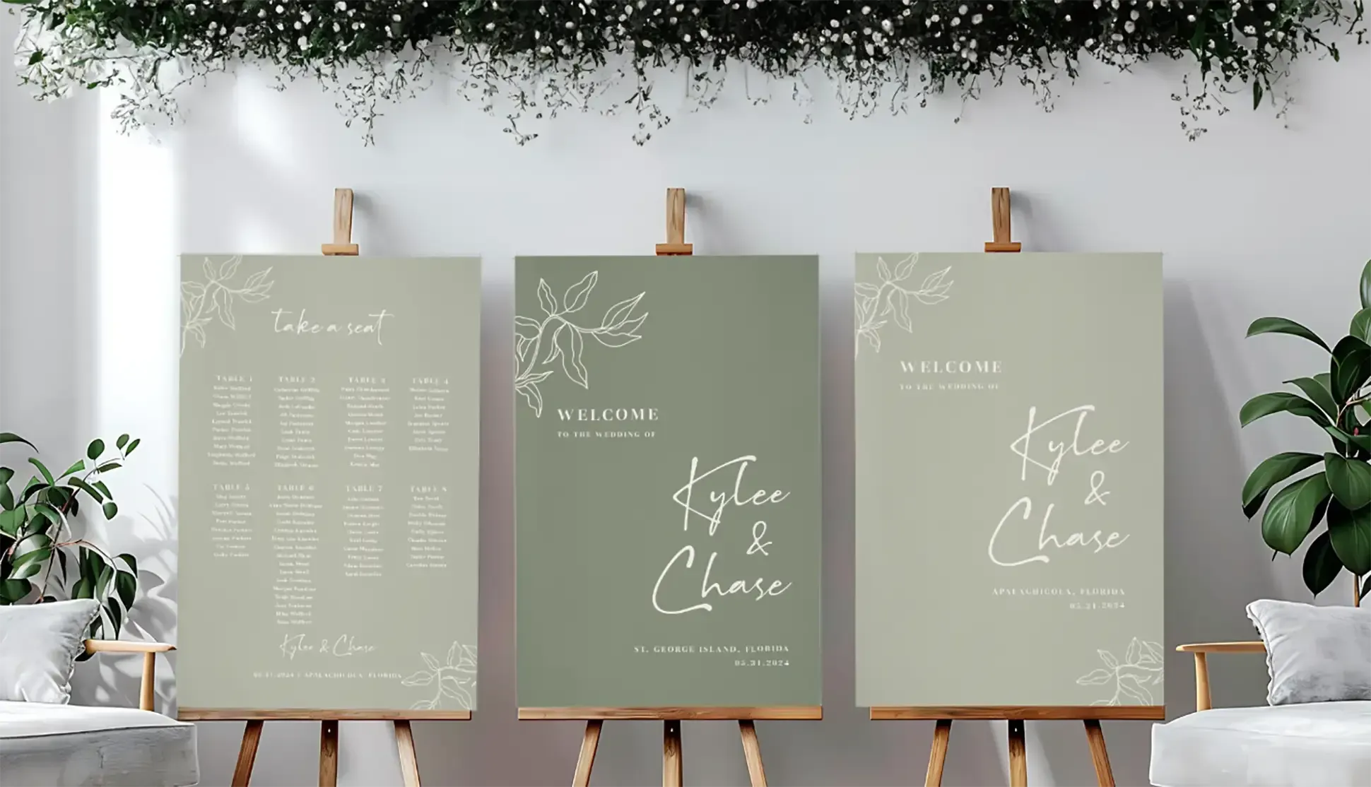 Wedding signs at AlphaGraphics Nashville Music City