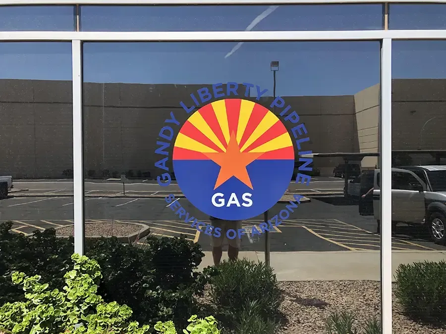 Window vinyl at AlphaGraphics Chandler