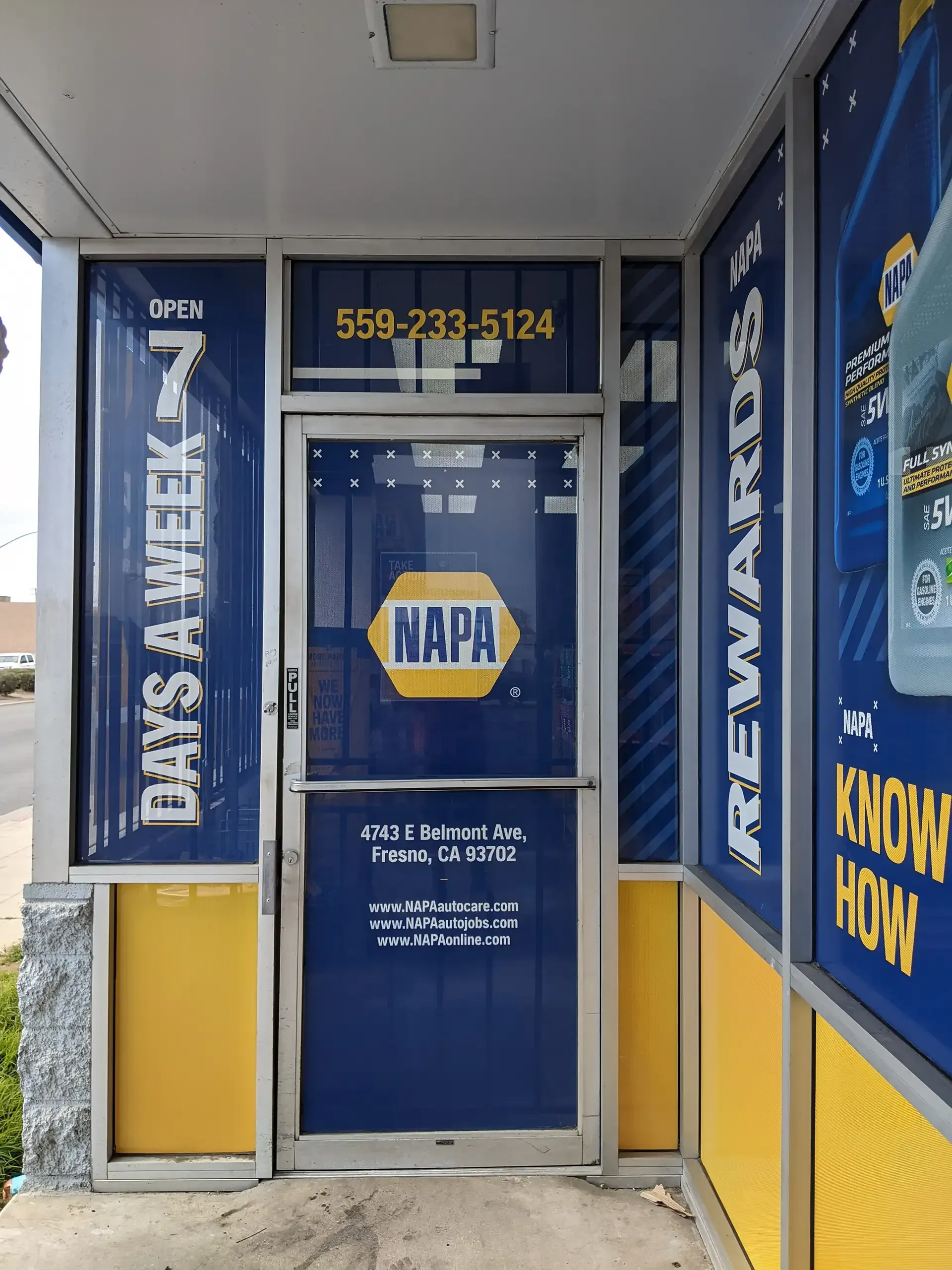 Window vinyl sign at AlphaGraphics Fresno Clovis