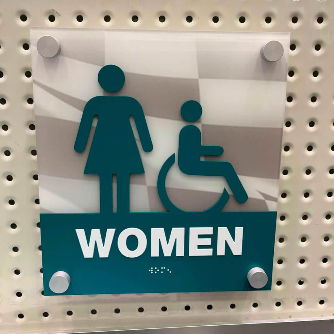 Women's Restroom Acrylic Signage
