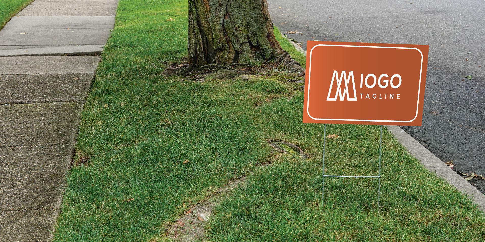 Yard sign example