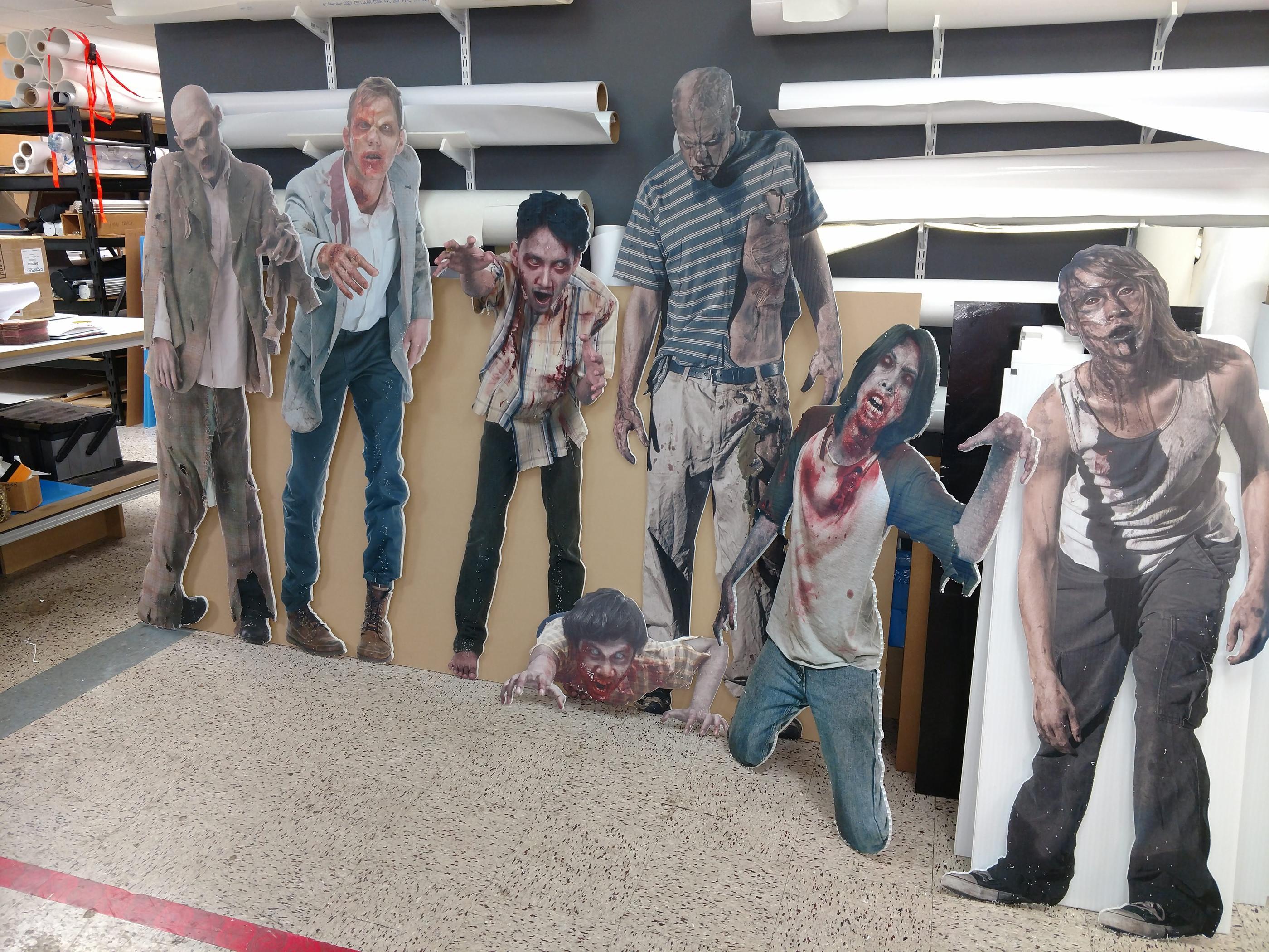 Zombies Attack AlphaGraphics Cary After "Zombie Marketing" Post